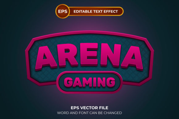Arena Gaming Editable Text Effect: Unleash Your Brand's Visual Power