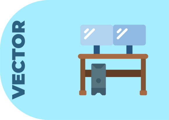 Gaming PC Desk Illustrations: Clean, High-Resolution Assets for Streamers, Creators, and Professionals