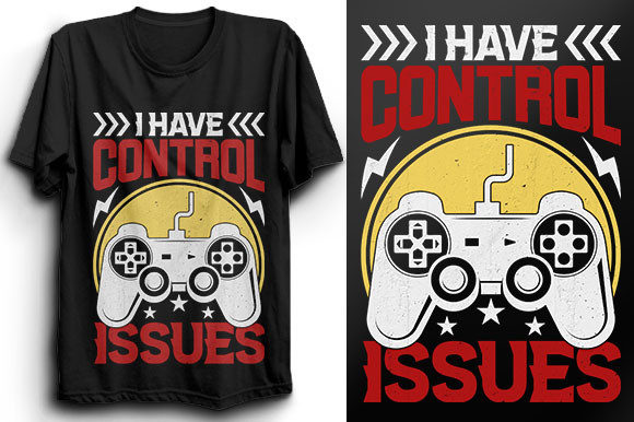 Gaming T-Shirt Design 81: A Stylish Game-Themed Digital Art