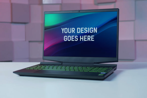 HP Gaming Laptop Mockup 02: A Precision Tool for Modern Design Presentation