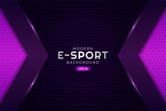 The Modern Purple E‑Sport Gaming Background: A Versatile Visual Asset