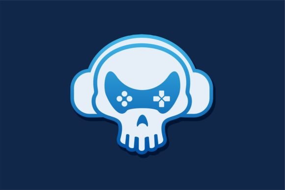 Unlocking the Skull Gaming Joystick Logo Design Vector Advantage