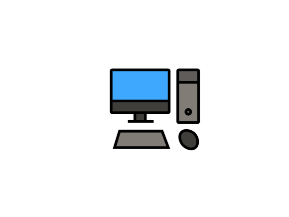 Versatile Gaming PC Illustrations for Creative Projects